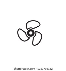 Fan icon vector illustration template