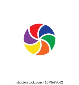Plantilla de ilustración de vector de icono de ventilador