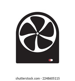 fan icon vector illustration template design