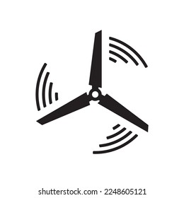 diseño de la ilustración del vector de icono de ventilador