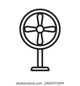 fan icon vector ilustration logo design