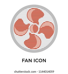 Fan icon vector isolated on white background for your web and mobile app design, Fan logo concept