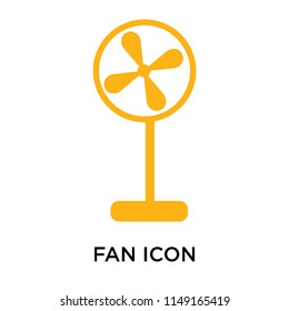 Fan icon vector isolated on white background for your web and mobile app design, Fan logo concept