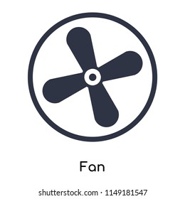Fan icon vector isolated on white background for your web and mobile app design, Fan logo concept
