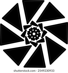 Icono de fan Vector de símbolo aislado Ilustración vectorial de signo - Icono de Vector de estilo negro de alta calidad