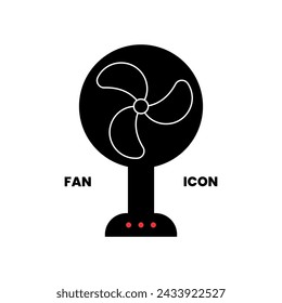 Vector del icono del ventilador.