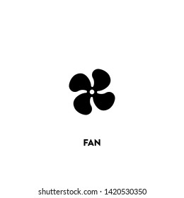fan icon vector. fan sign on white background. fan icon for web and app