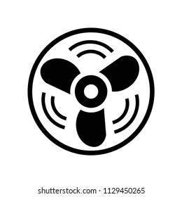 Fan icon vector icon. Simple element illustration. Fan symbol design. Can be used for web and mobile.