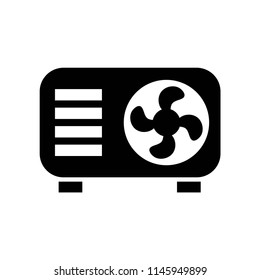 Fan icon vector icon. Simple element illustration. Fan symbol design. Can be used for web and mobile.