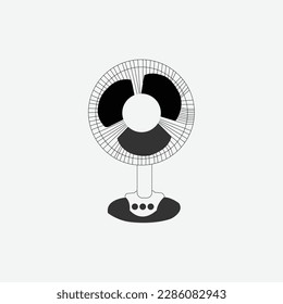 Fan Icon Vector. Simple flat symbol. Illustration pictogram