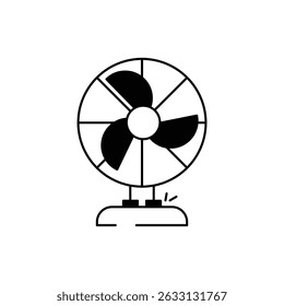 Fan Icon vector stock illustration