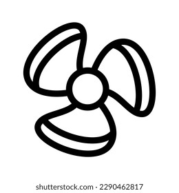 Ilustración de diseño del símbolo del vector del ventilador