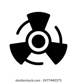 Fan Icon Vector Symbol Design Illustration