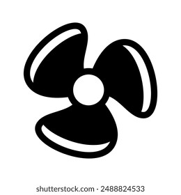 Fan Icon Vector Symbol Design Illustration