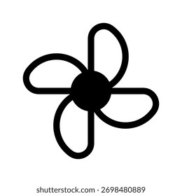 Fan Icon Vector Symbol Design Illustration