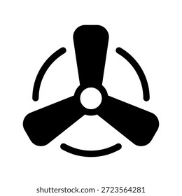 Ilustración de diseño de símbolo de Vector de icono de ventilador