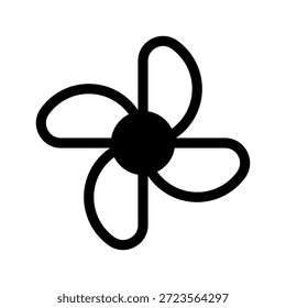 Ilustración de diseño de símbolo de Vector de icono de ventilador