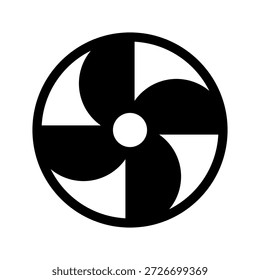 Ilustración de diseño de símbolo de Vector de icono de ventilador