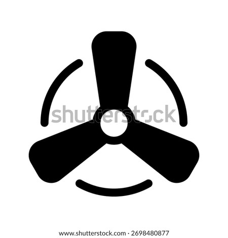 Fan Icon Vector Symbol Design Illustration