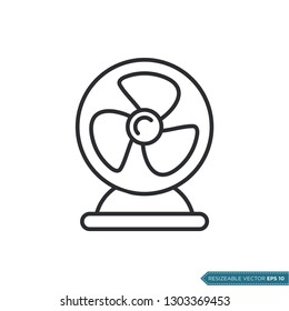 Fan Icon Vector Template