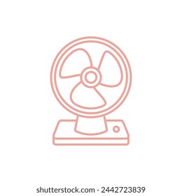Fan Icon Vector Template Illustration Design