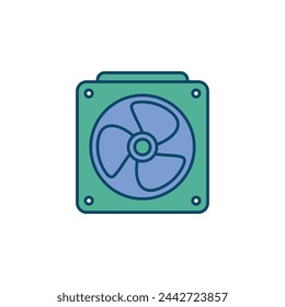 Fan Icon Vector Template Illustration Design