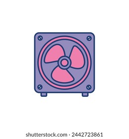 Fan Icon Vector Template Illustration Design