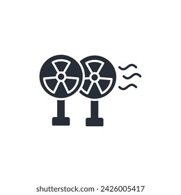 Fan icon. vector.Editable stroke.linear style sign for use web design,logo.Symbol illustration.