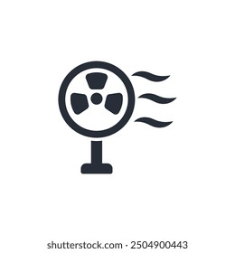 icono de fan. Vector. Trazo editable. signo de estilo lineal para uso Diseño web, logotipo. Ilustración de símbolo.