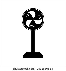 fan icon. Ventilator, propeller, cooler, air conditioner - stock vector.