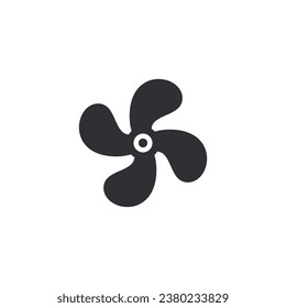 Fan icon. Ventilator. Turbine symbol. Propeller screw. Propeller icon. Screw. UI icon. Airflow icon. Airflow pictogram. Air conditioner. Pinwheel sign. Turbine symbol. Airing sign. Cooler. Hair dryer.