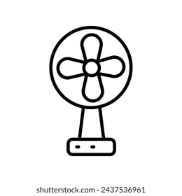 fan icon with white background vector stock illustration