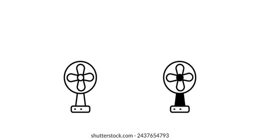 fan icon with white background vector stock illustration