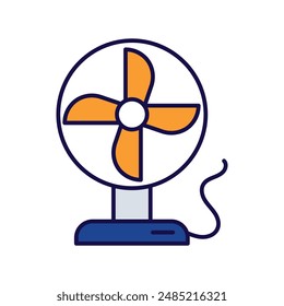 fan icon with white background vector stock illustration