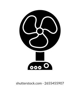  Icono de fan sobre fondo blanco