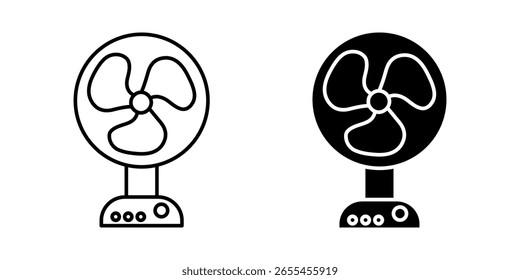  Icono de fan sobre fondo blanco