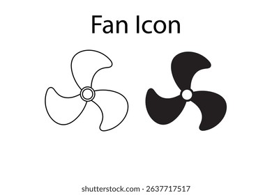fan icons vector image on white background.