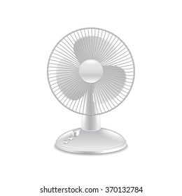 Fan isolated on white photo-realistic vector illustration