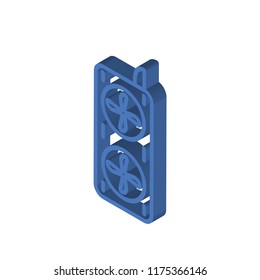 Fan isometric left top view 3D icon