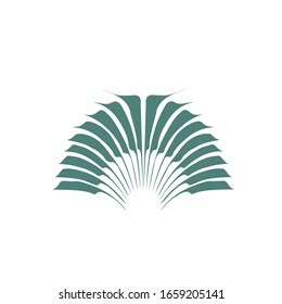 Fan japanese logo vector modern template