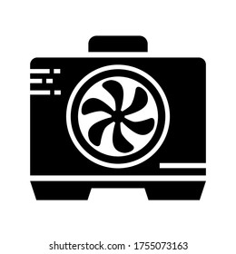 fan laptop icon or logo isolated sign symbol vector illustration - high quality black style vector icons
