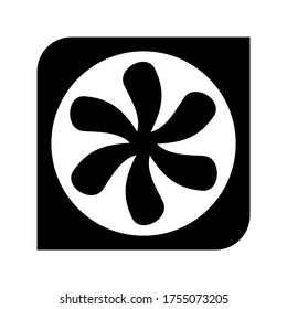 fan laptop icon or logo isolated sign symbol vector illustration - high quality black style vector icons
