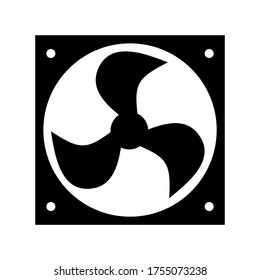fan laptop icon or logo isolated sign symbol vector illustration - high quality black style vector icons
