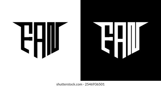 FAN letter logo design with white background in illustrator, vector logo modern alphabet font overlap style, calligraphy designs for logo, Poster, Invitation, etc.