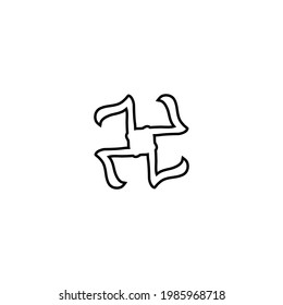 Fan line icon. Simple style air conditioning company poster background symbol. Logo design element. T-shirt printing. Vector for sticker.