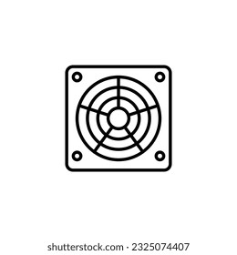 Vektordesign des Lüfterliniensymboles