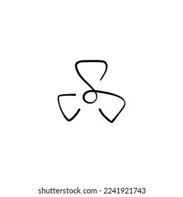 Fan Line Style Icon Design