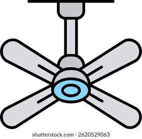 Fan Line vector Icon Design
