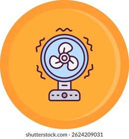 Design de ícone de vetor Fan Line