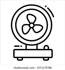 Fan line vector Icon. that can be easily modified or edit